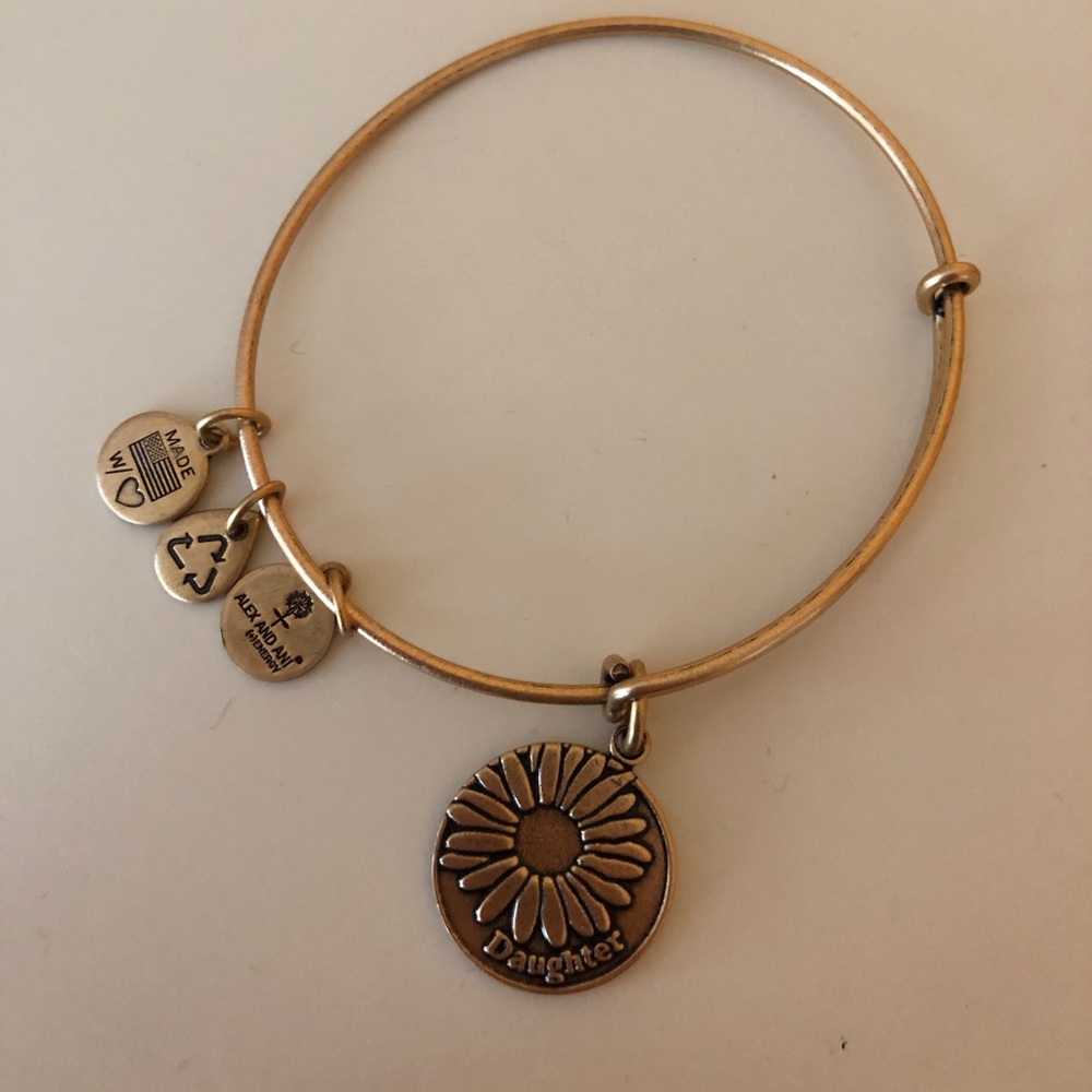 Gold Alex and Ani “Daughter” Charm